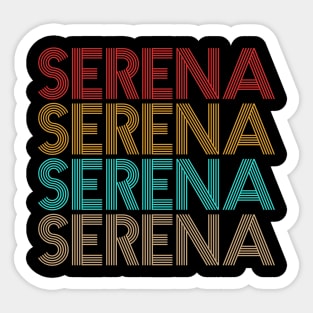 Serena Vintage Retro Sticker